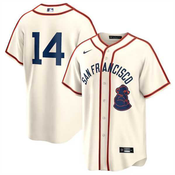 Men%27s San Francisco Giants #14 Patrick Bailey Cream 2024 Rickwood Classic Stitched Baseball Jersey Dzhi->san diego padres->MLB Jersey